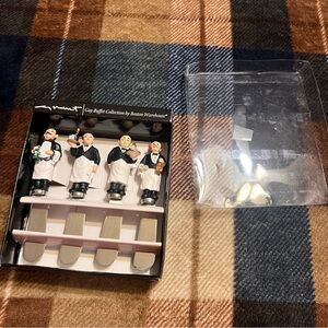 New Boston Warehouse Chef Figurine Set of Spreaders Knives set of 4, Guy Buffett